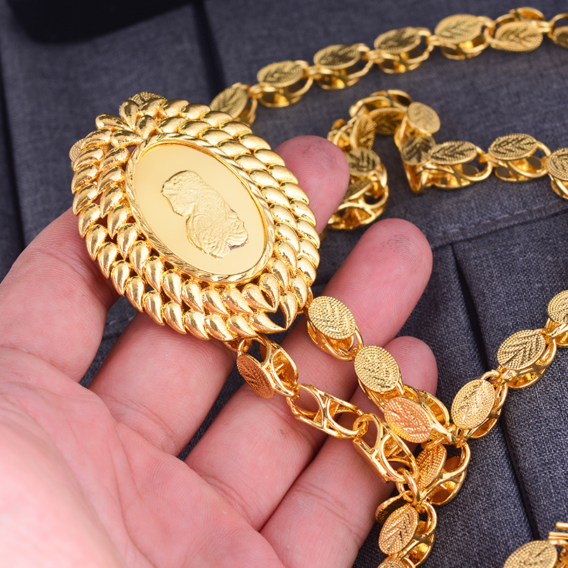 Men Accessories In Dubai - Dubai 24K Gold Color Jewelry Set