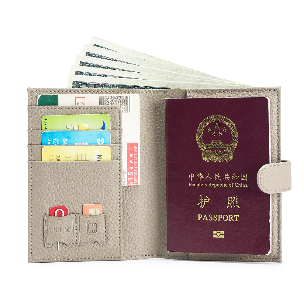 Men'S Accessories On Sale - Genuine Cow Leather Passport Holder Travel