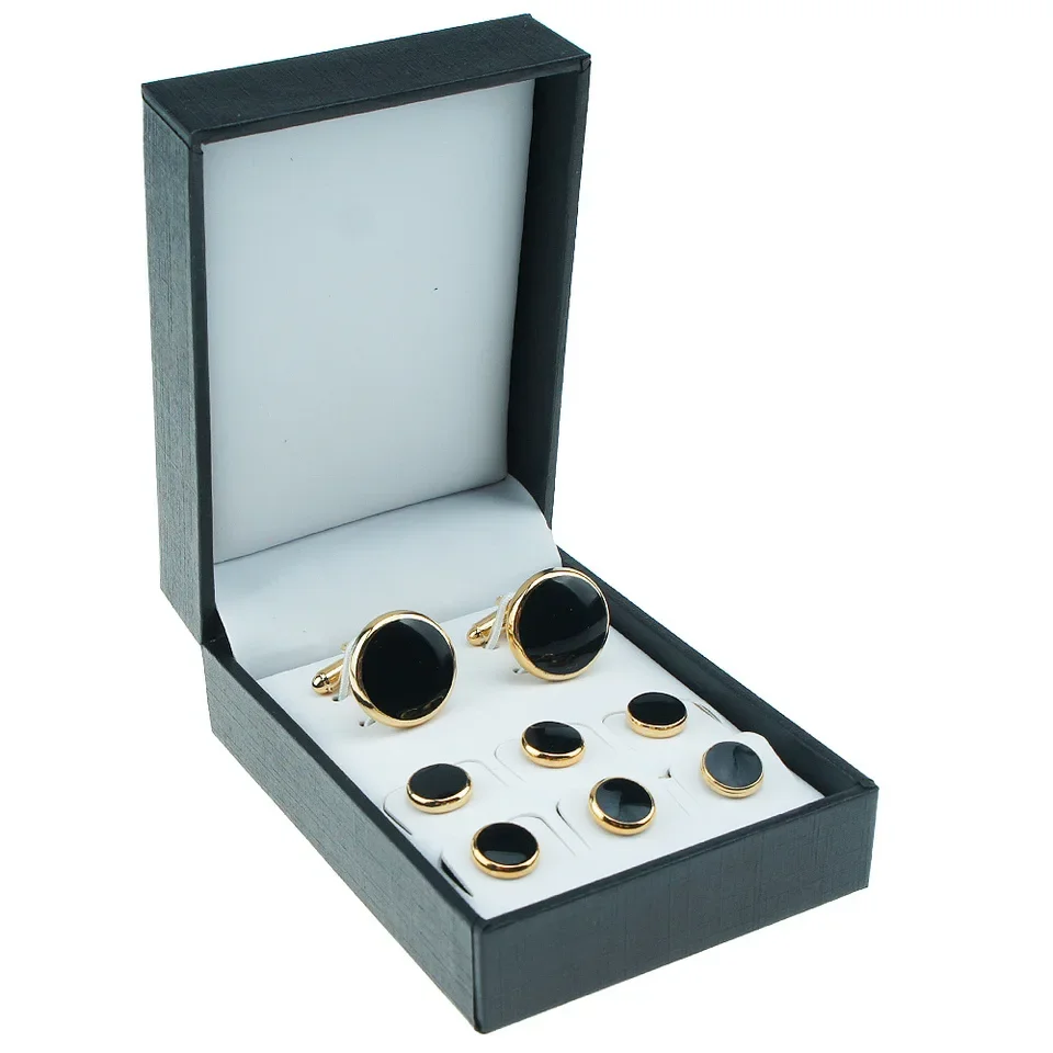 Men Accessories Style - 8PCS Elegant Copper Shell Cufflinks for