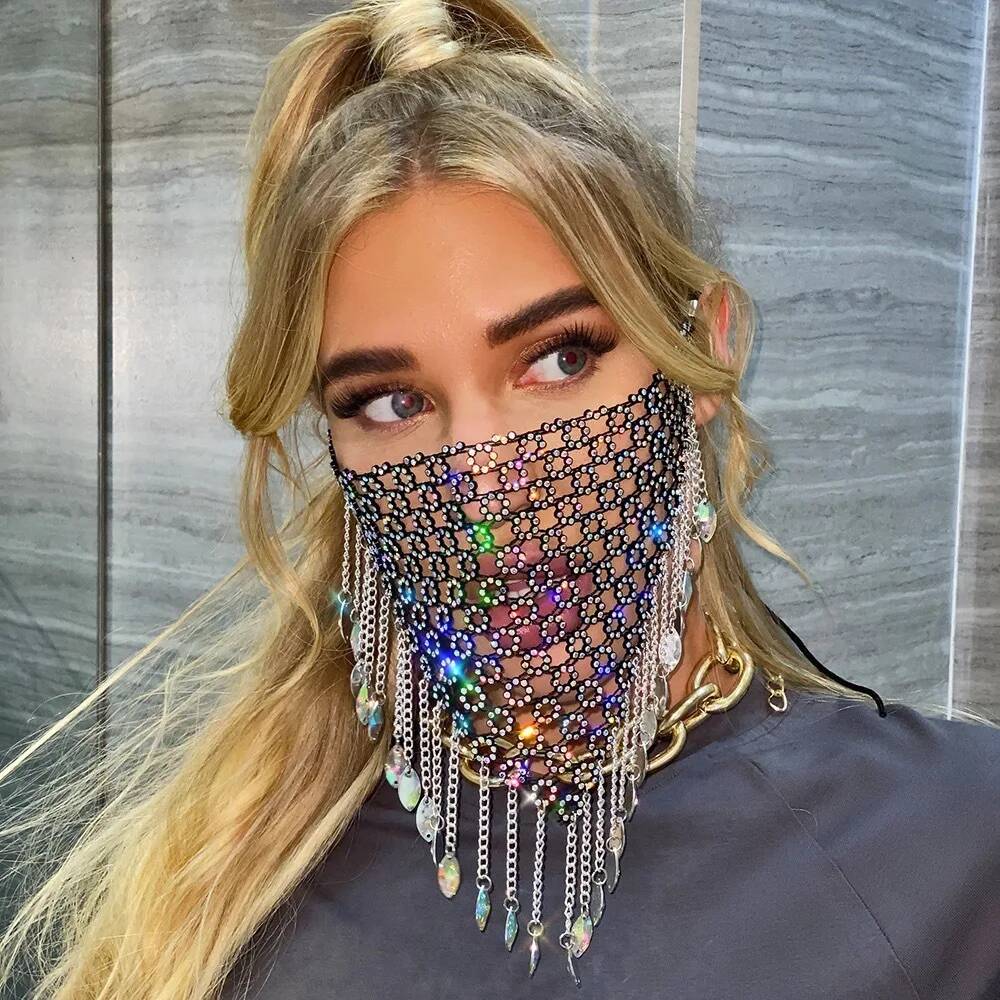 Men'S Accessories And Jewelry - Women New Tassel Veil Masks Headwear