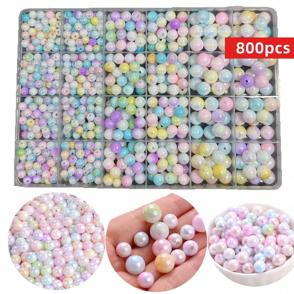 800pcs/24 grid set box 6mm/8mm - Men Accessories Necklace review and price