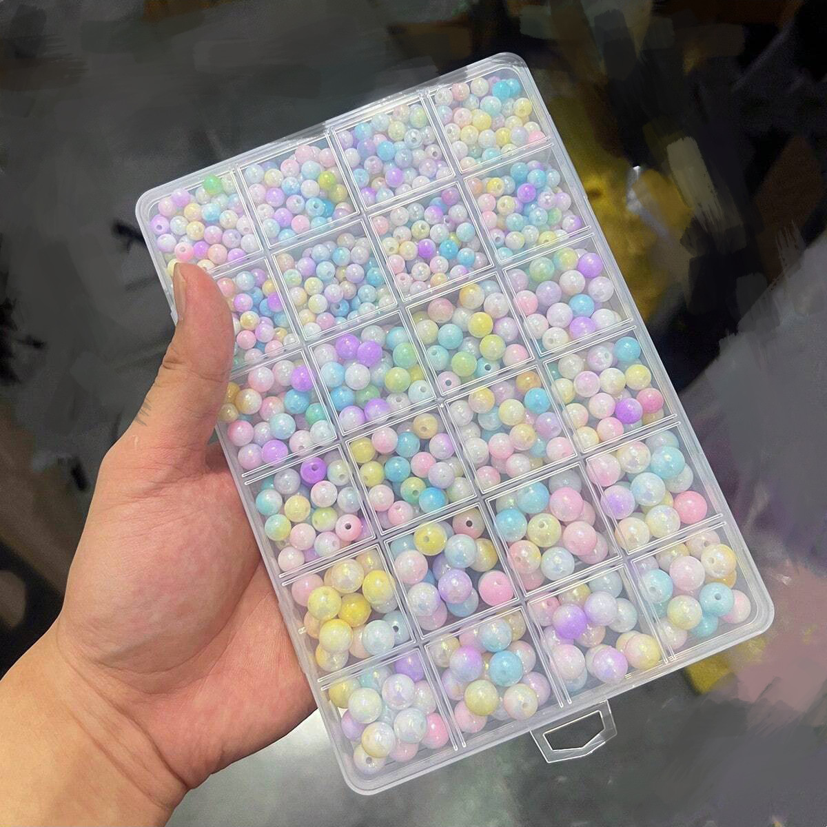 800pcs/24 grid set box 6mm/8mm - Men Accessories Necklace review and price