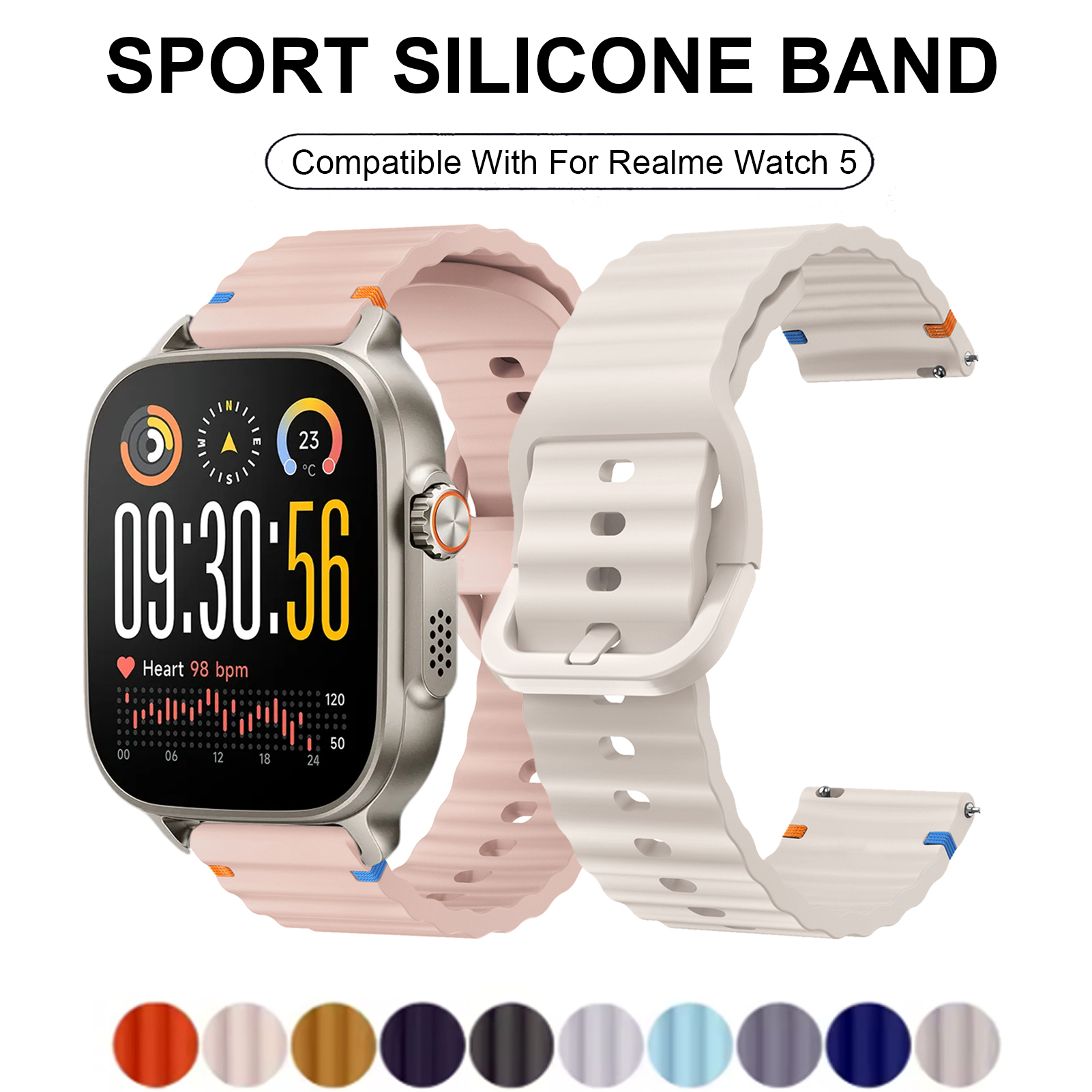 Sport Silicone Band For Realme - Men'S Accessories New Balance review and price