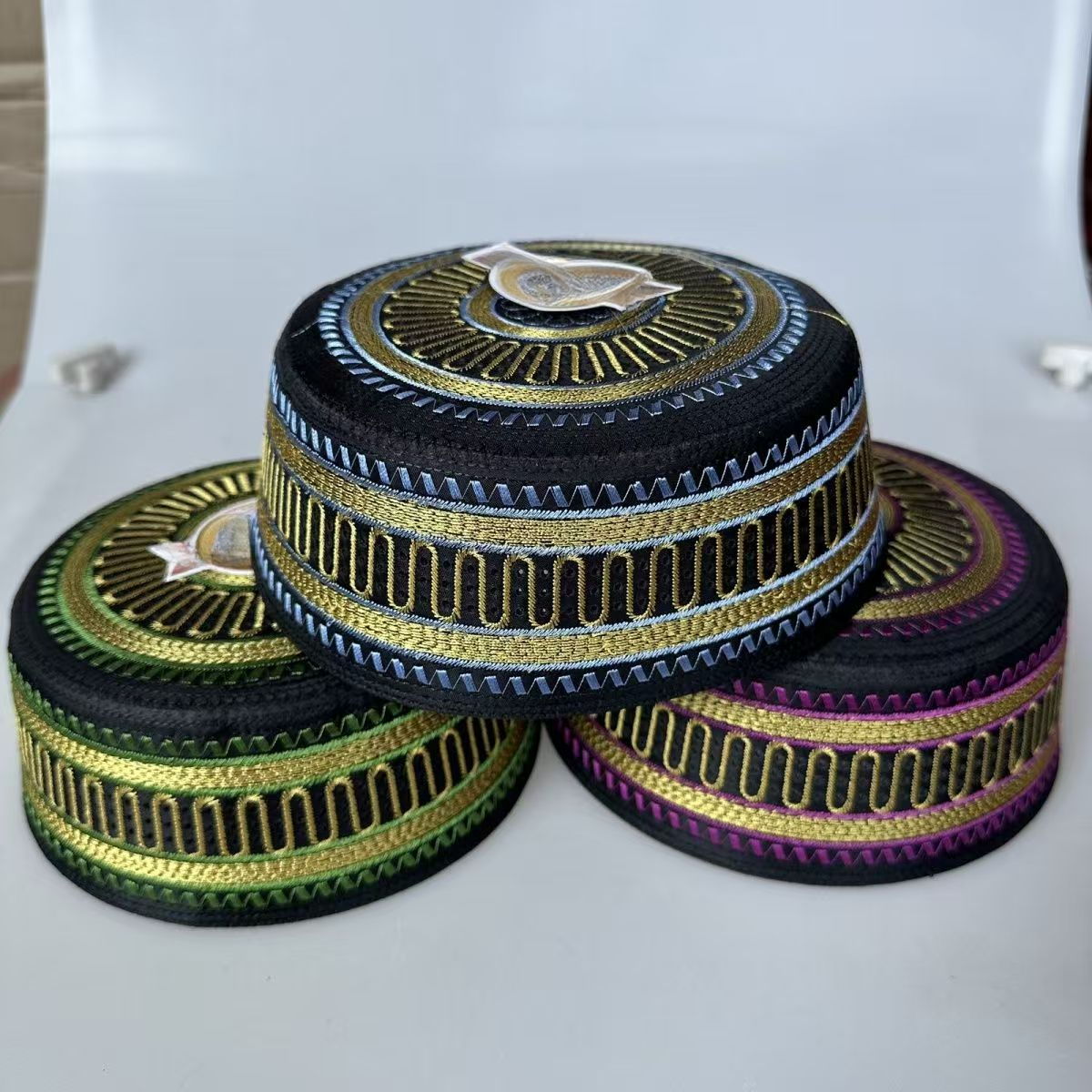 Muslim Caps Red Black for Men  - Men Accessories In Dubai review and price