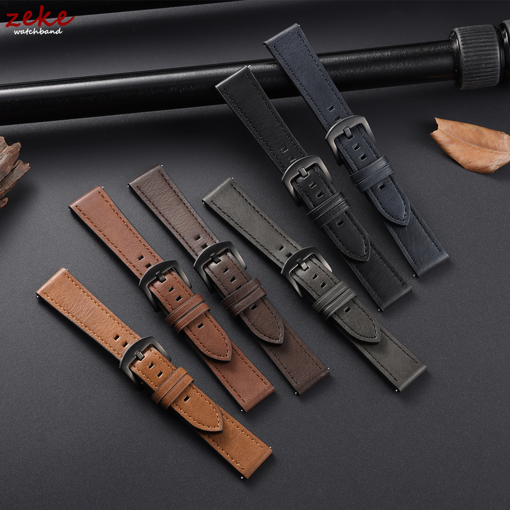 20/22mm Leather Strap Watchban - Men'S Accessories New Balance review and price