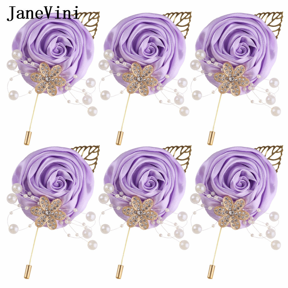 JaneVini 6pc Light Purple Groo - Men'S Accessories Best review and price