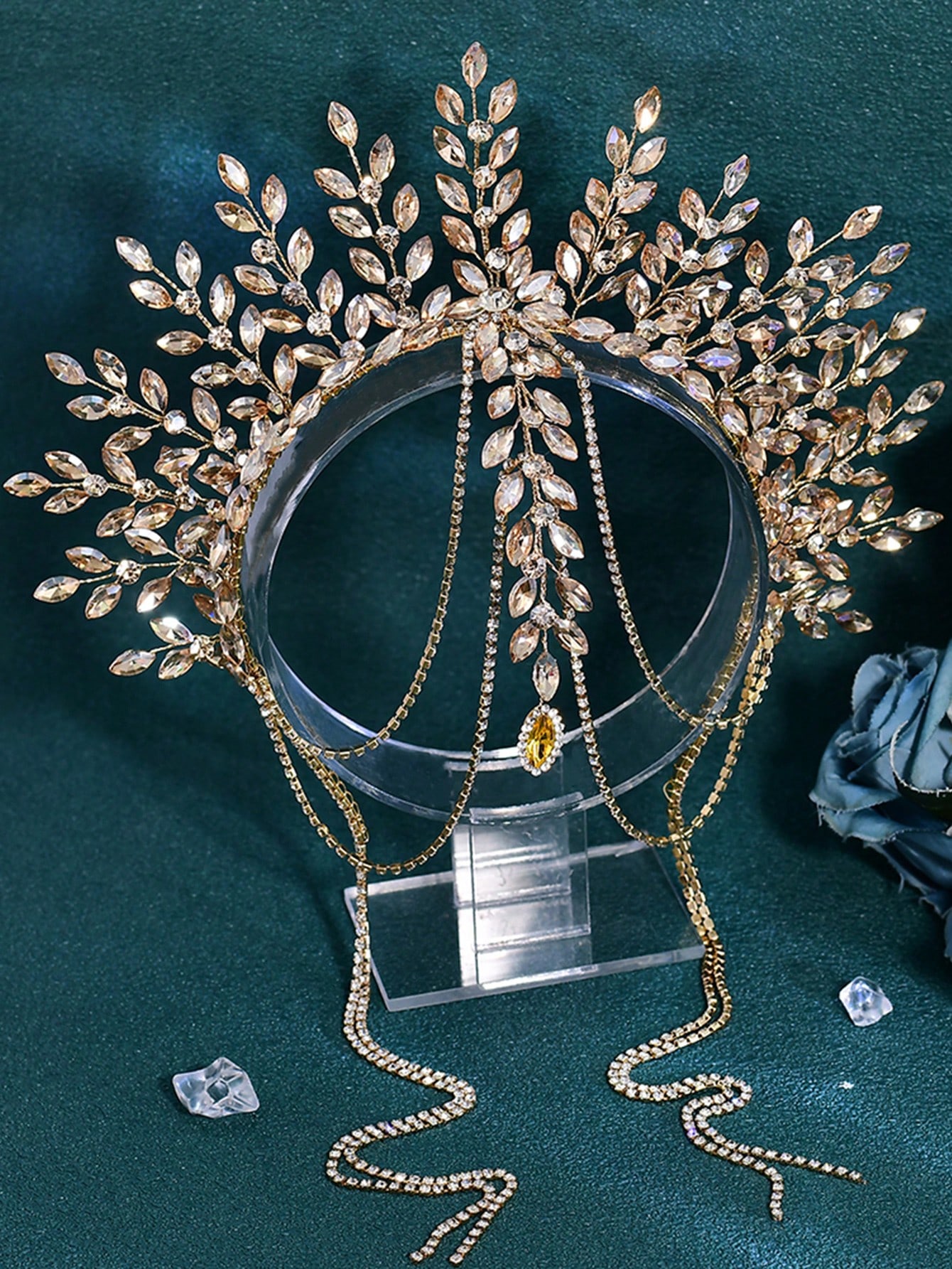 1pc Luxurious Bridal Crown Hea - Men'S Accessories Fashion review and price