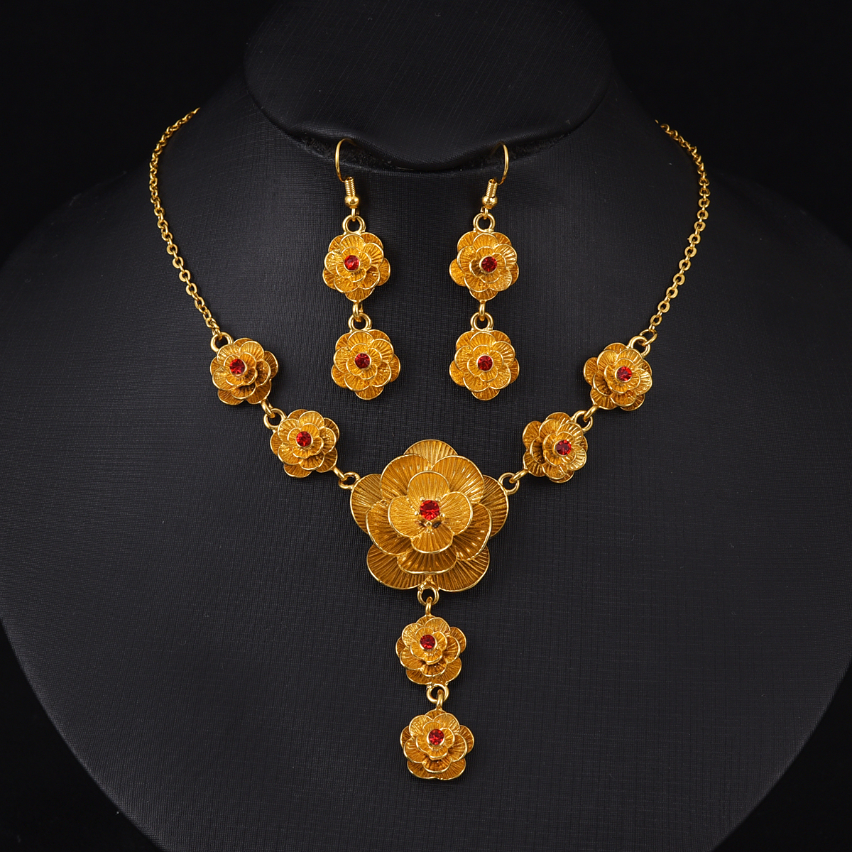 Fashion Golden Color Rose Jewe - Men Accessories In Dubai review and price