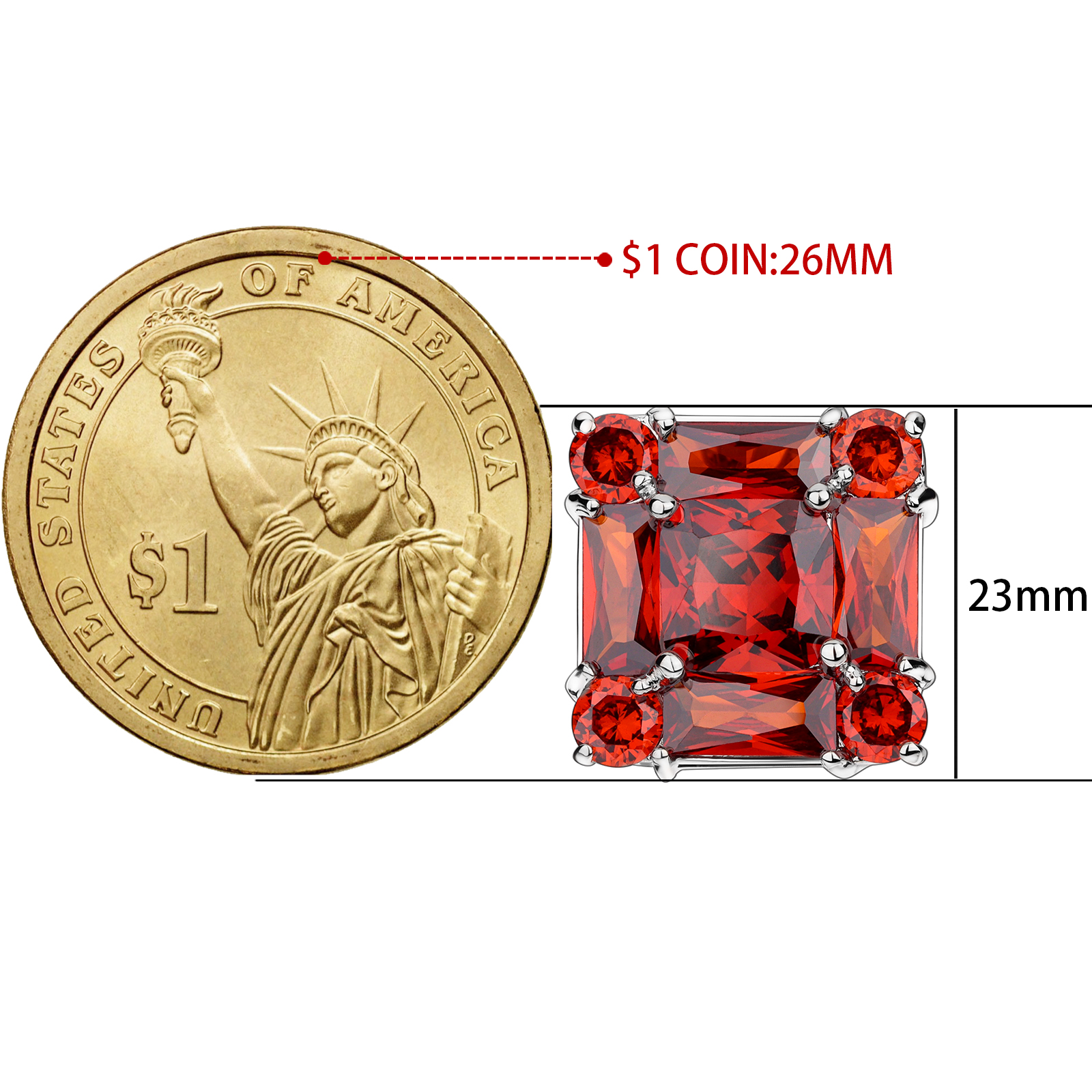 Trendy Cutting Zircon Cufflink - Men'S Accessories Best review and price