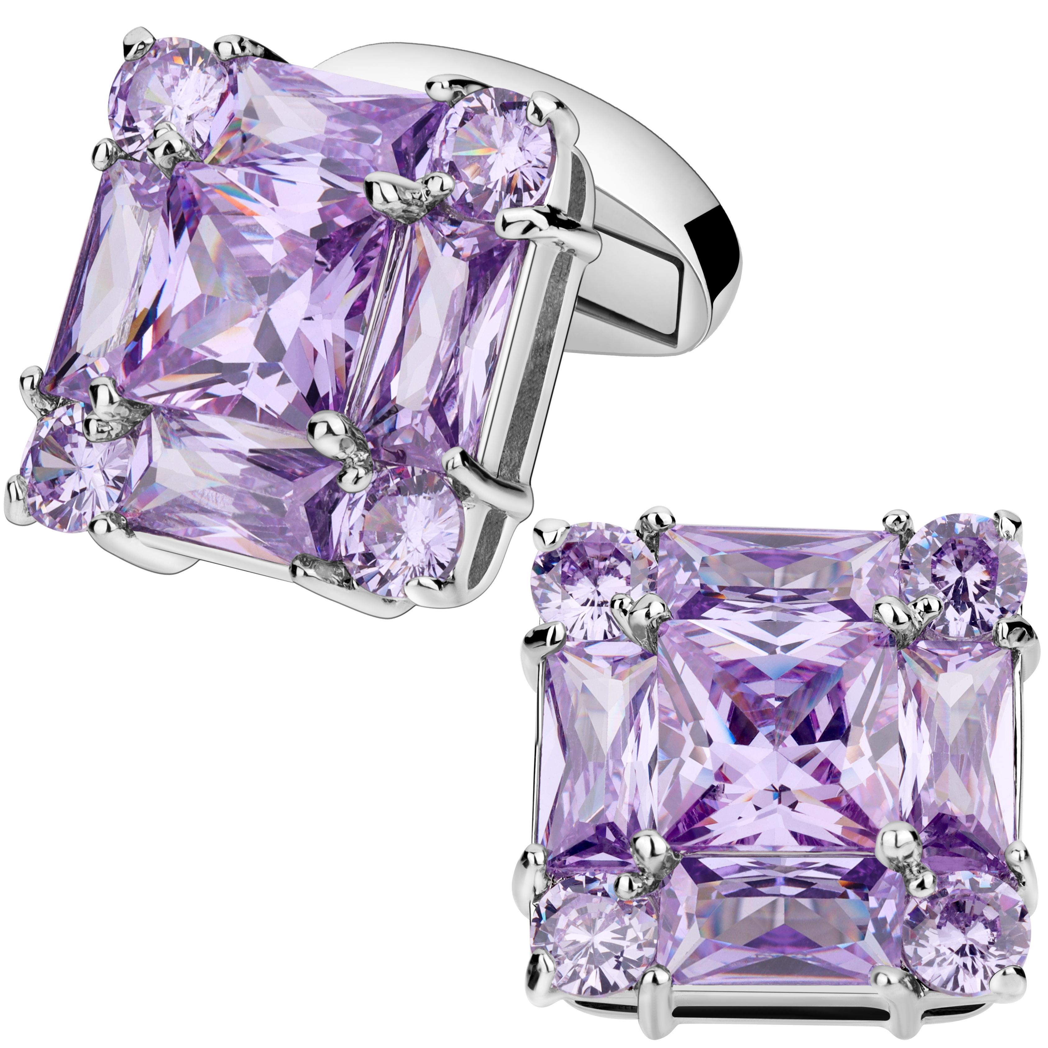 Trendy Cutting Zircon Cufflink - Men'S Accessories Best review and price