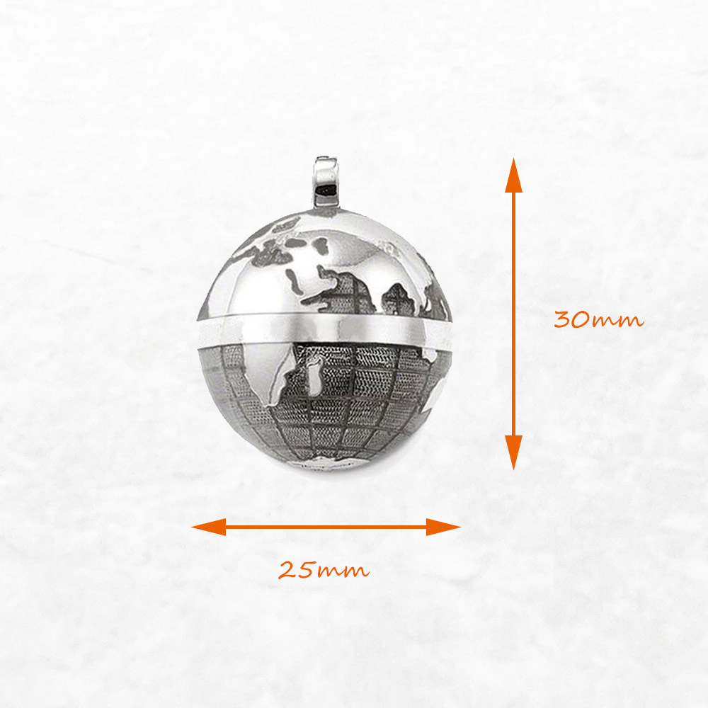 Pendant Gray Globe,Brand New F - Men'S Accessories Jewelry Brands review and price