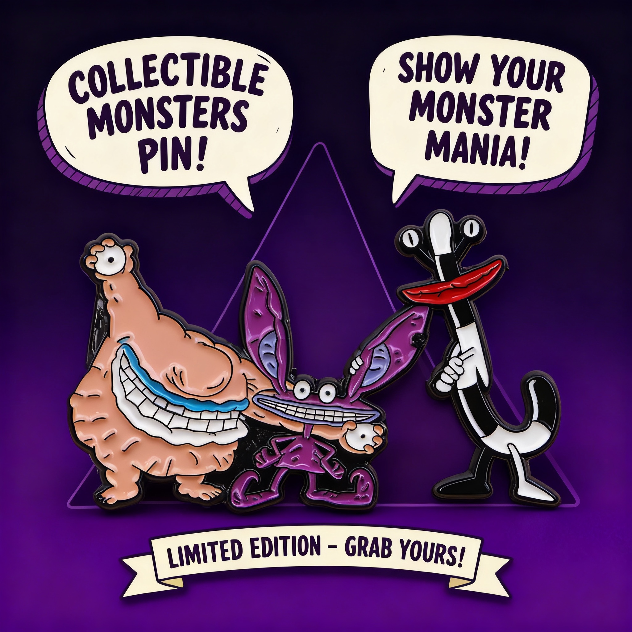 Cartoon Monster Enamel Pin Bad - Men'S Accessories And Jewelry review and price
