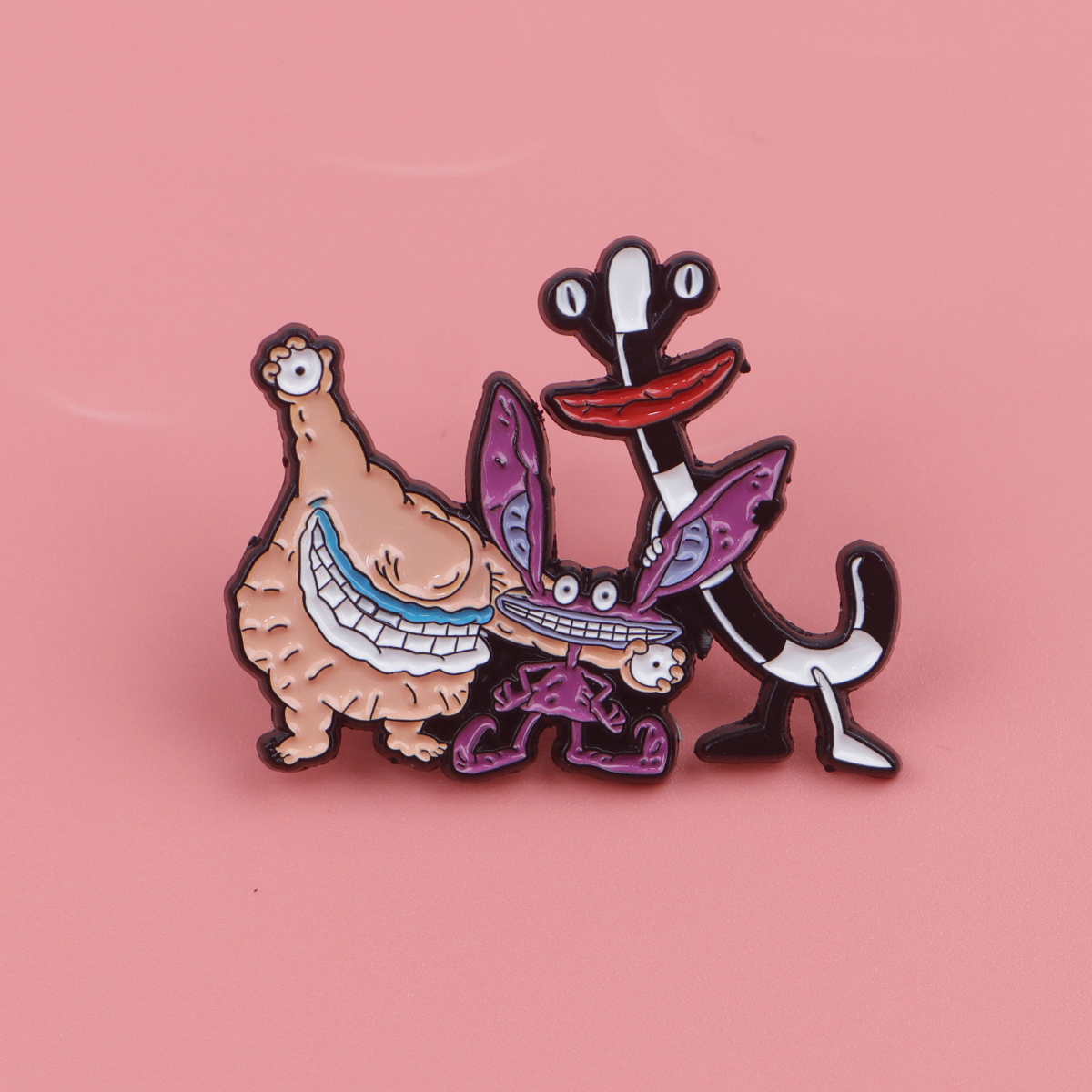 Cartoon Monster Enamel Pin Bad - Men'S Accessories And Jewelry review and price