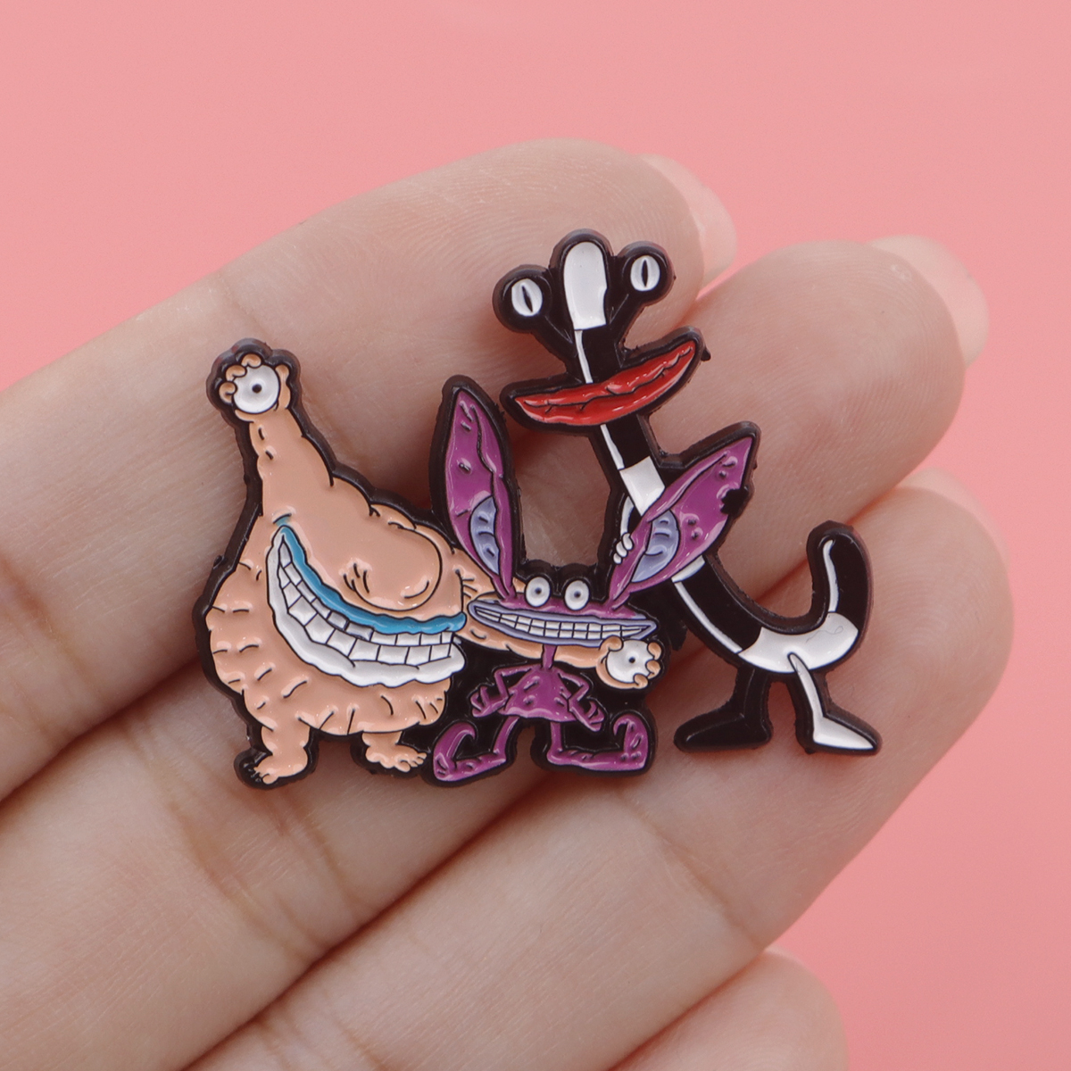 Cartoon Monster Enamel Pin Bad - Men'S Accessories And Jewelry review and price