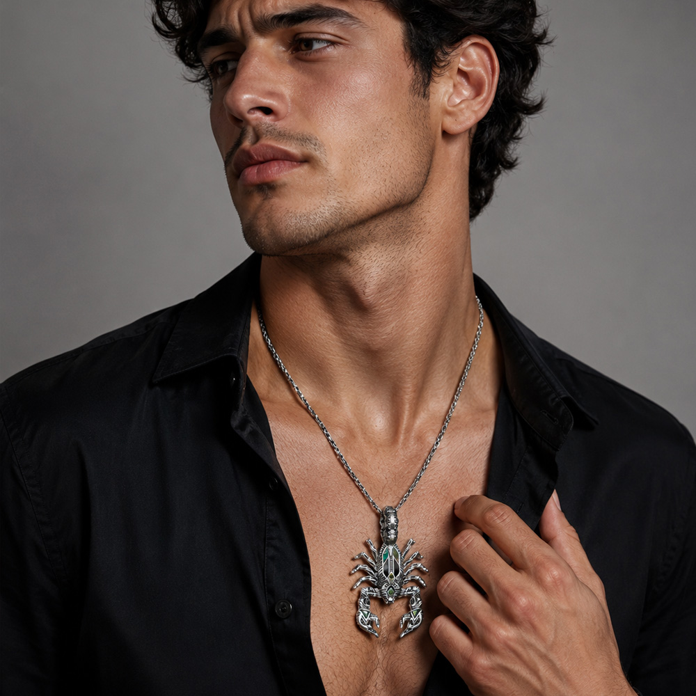 Pendant Scorpion Brand New Per - Men'S Accessories Jewelry Brands review and price