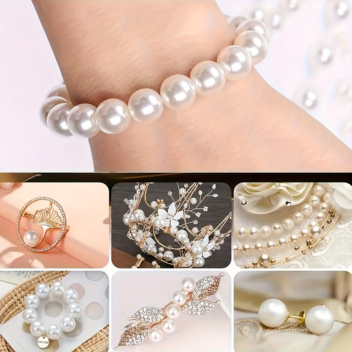 1388pcs 4/6/8/10mm  Black, whi - Men Accessories Necklace review and price