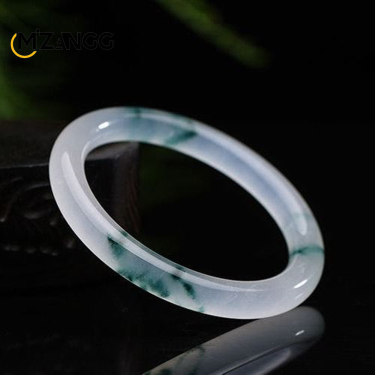 Natural Green Jadeite Bangle J - Men Accessories Style review and price
