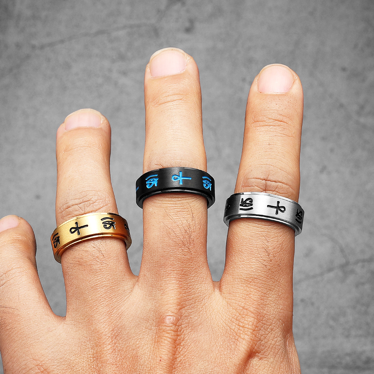 Egypt Eye of Horus Men Rings S - Men Accessories Egypt review and price