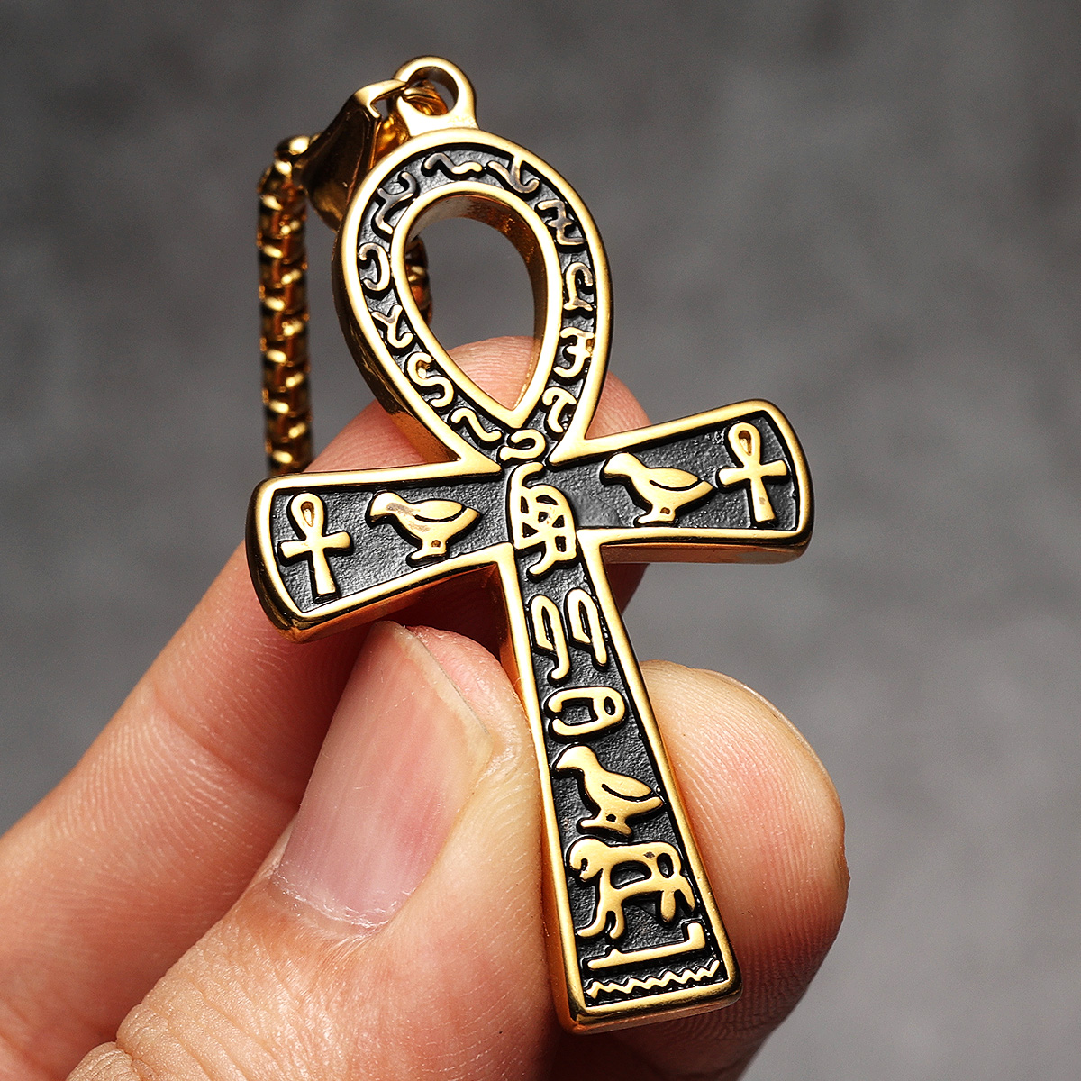 Egypt Cross Men Necklaces Stai - Men Accessories Egypt review and price