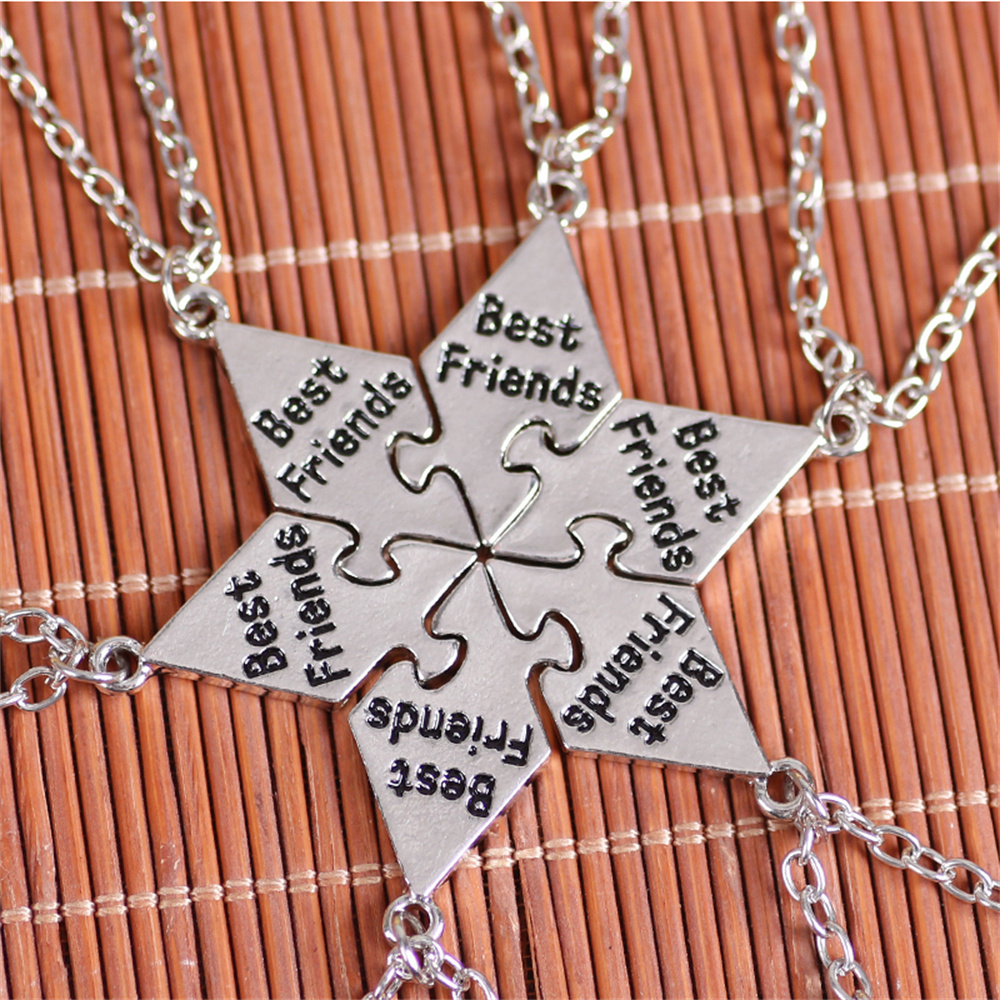 6 Pcs/Set Best Friend Necklace - Men'S Accessories Best review and price